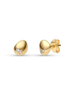 Pendientes Gota con Diamantes en Oro Amarillo