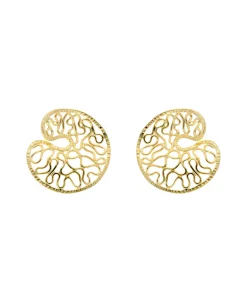 Pendientes High Line Marina García Plata Baño de Oro | 91143PD
