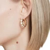 Pendientes Imber SWAROVSKI Aro Blanco con Baño Tono Oro | 5711483