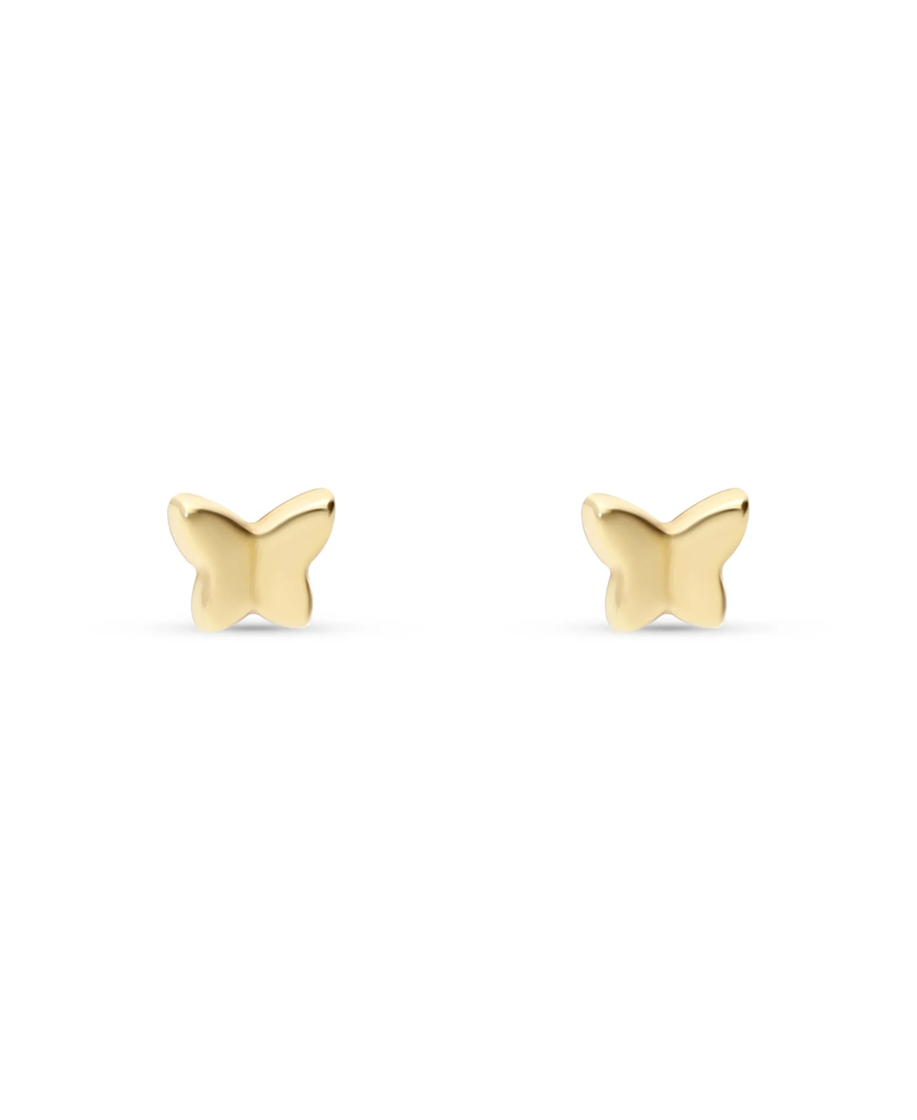Pendientes Infantiles Mariposa en Oro Amarillo