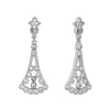 Pendientes Isabelinos Marina García Plata Rodiada con Circonitas | 9201PT