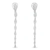 Pendientes Largos con Diamantes 1,08 cts en Oro blanco