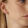 Pendientes Largos DELCERRO Oro y Plata Luna Oro | 10894