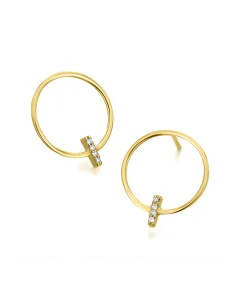 Pendientes LECARRÉ Circulares Oro y Diamantes | GB141OA.00