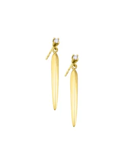 Pendientes LECARRÉ Hoja Oro y Diamantes | GB208OA.00