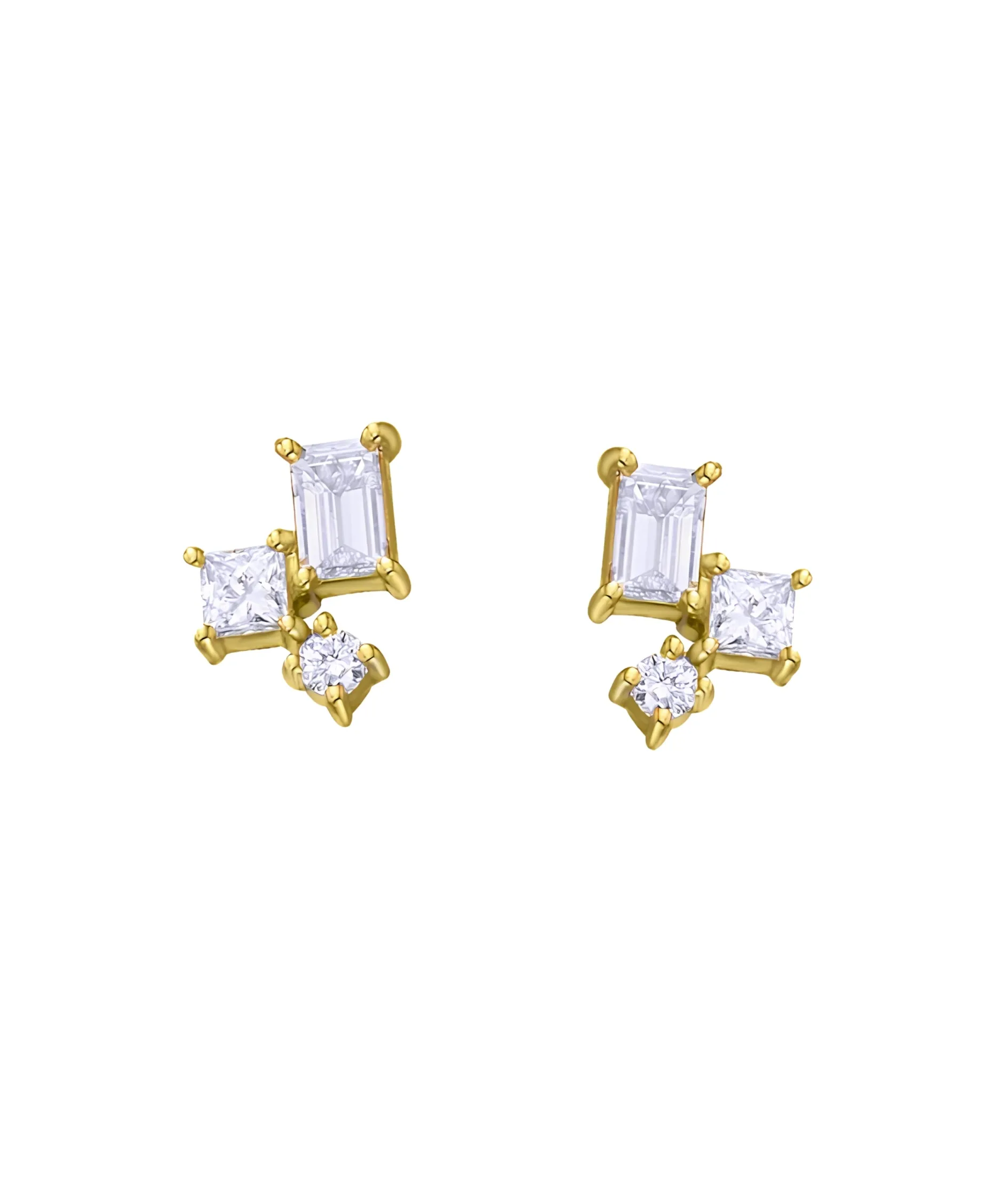 Pendientes LECARRÉ Shapes Oro Amarillo con Diamantes | GB231OA.00