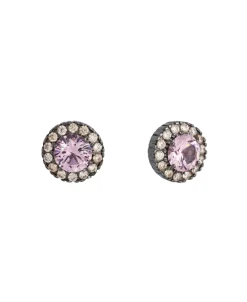 Pendientes Marina García Plata Rodiada con Morganita Rosa | 90118PS