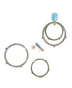 Pendientes Mattioli Eve-R Con Tsavoritas En Oro Rosa | MOR137R023GT