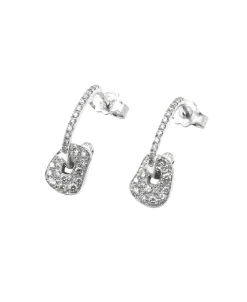 Pendientes Mattioli Mini Puzzle Con Diamantes En Oro Blanco | MOR054B102W