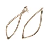 Pendientes Mattioli Navettes Con Diamantes Marrones En Oro Rosa | MOR75006B