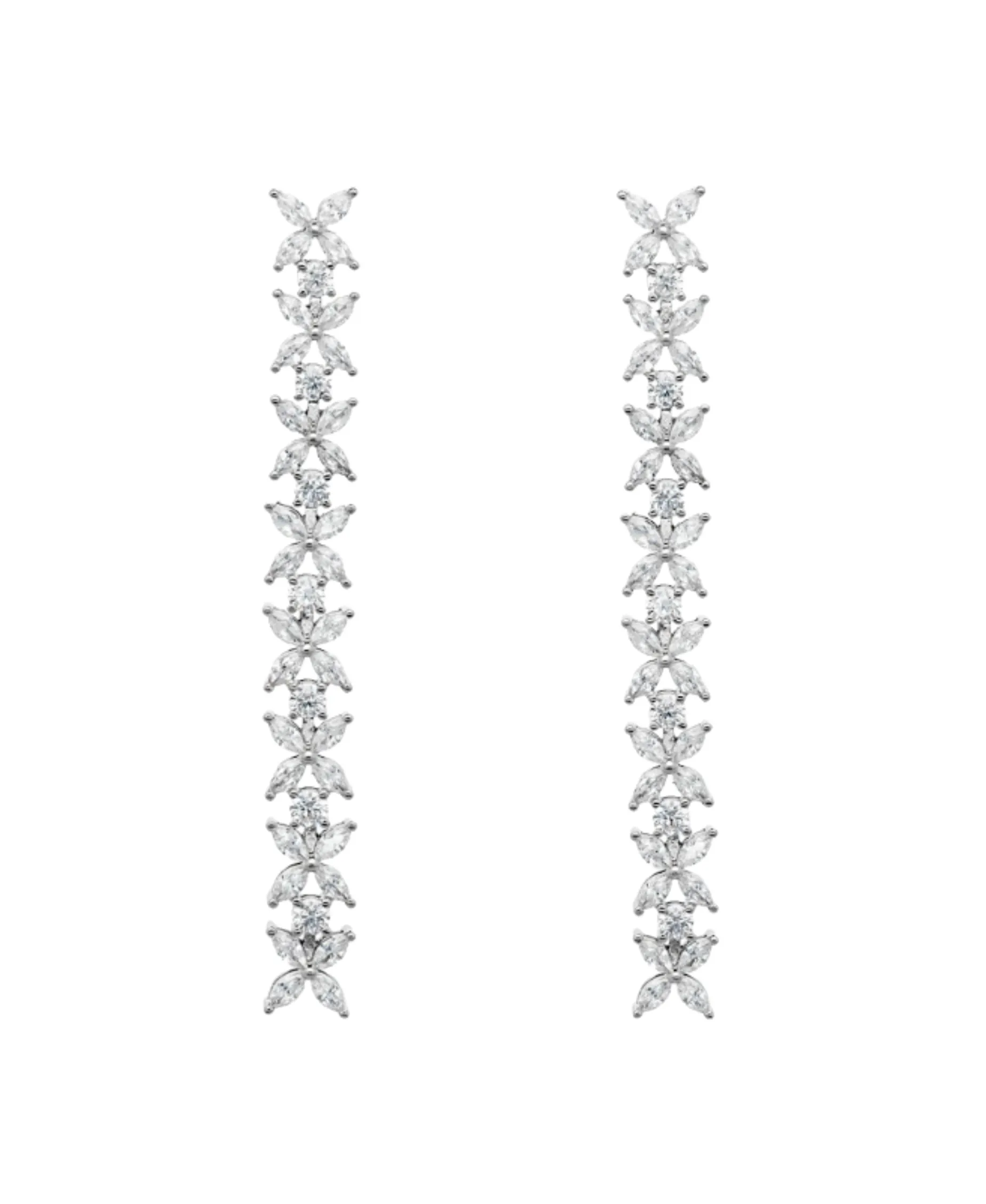 Pendientes Mireia Marina García Plata Rodiada con Circonitas | 90997PB