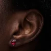Pendientes Pandora de Botón Corazón Rojo | 292549C01
