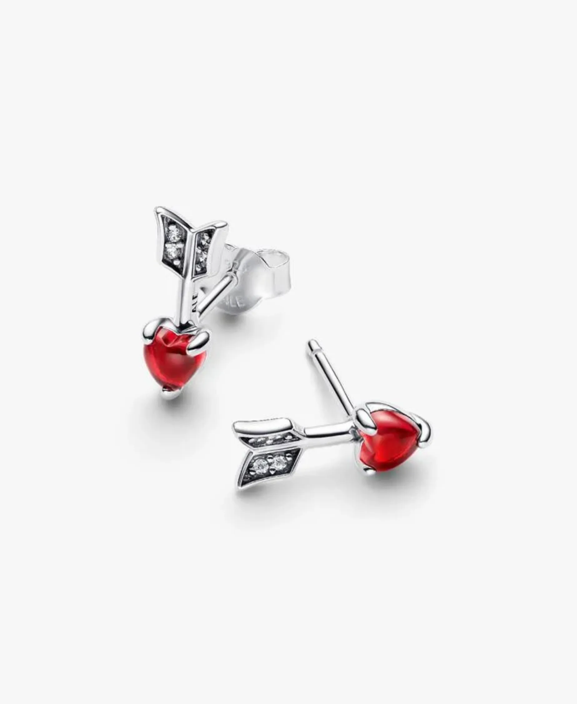 Pendientes Pandora Flecha y Corazón Cristal de Murano | 293668C01