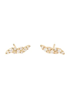 Pendientes PDPAOLA Natura Trepador Plata Baño Oro | AR01-808-U