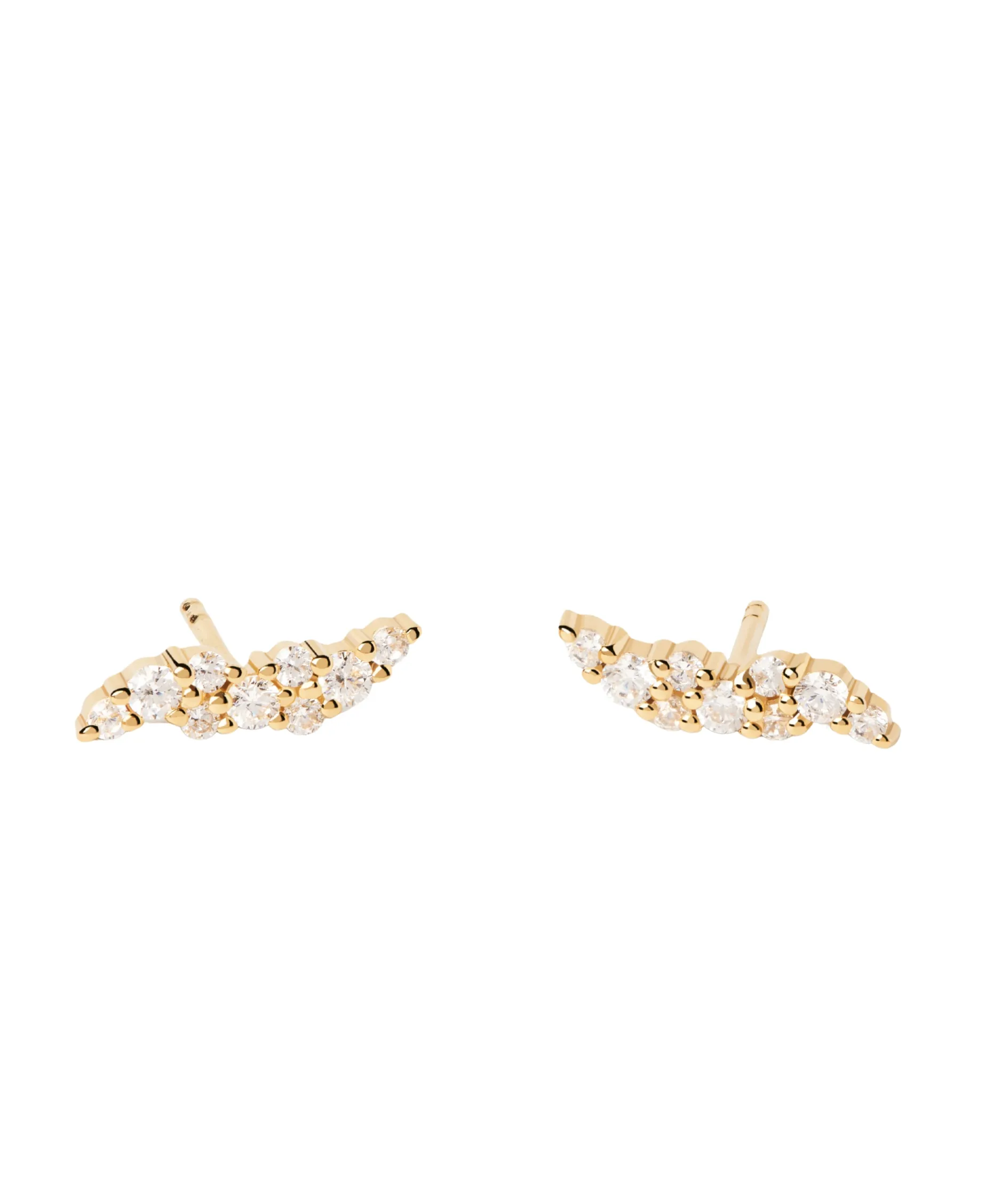 Pendientes PDPAOLA Natura Trepador Plata Baño Oro | AR01-808-U