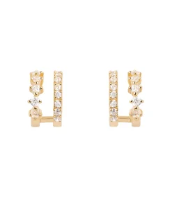 Pendientes PDPAOLA Rubi Plata Baño Oro | AR01-805-U