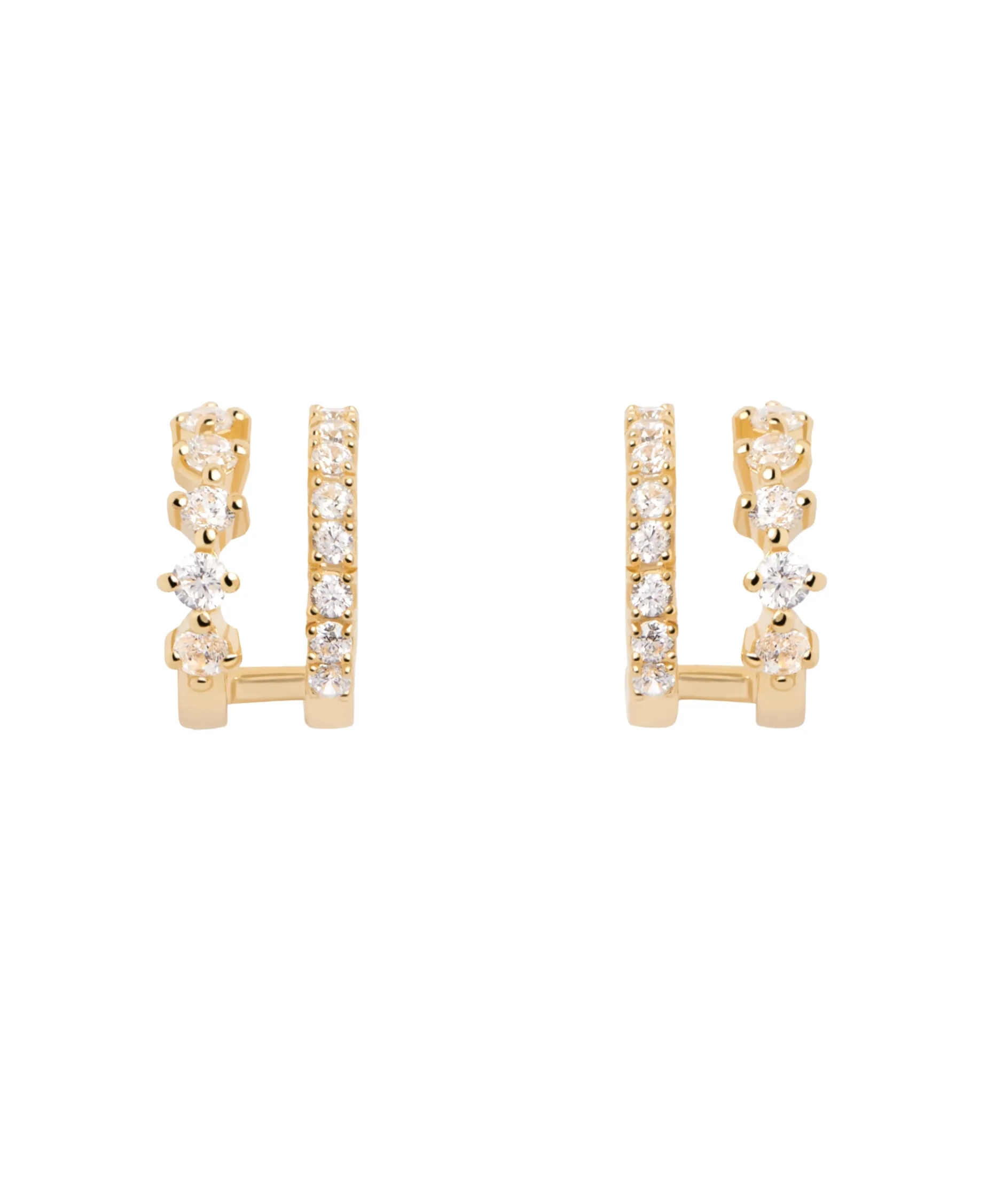 Pendientes PDPAOLA Rubi Plata Baño Oro | AR01-805-U