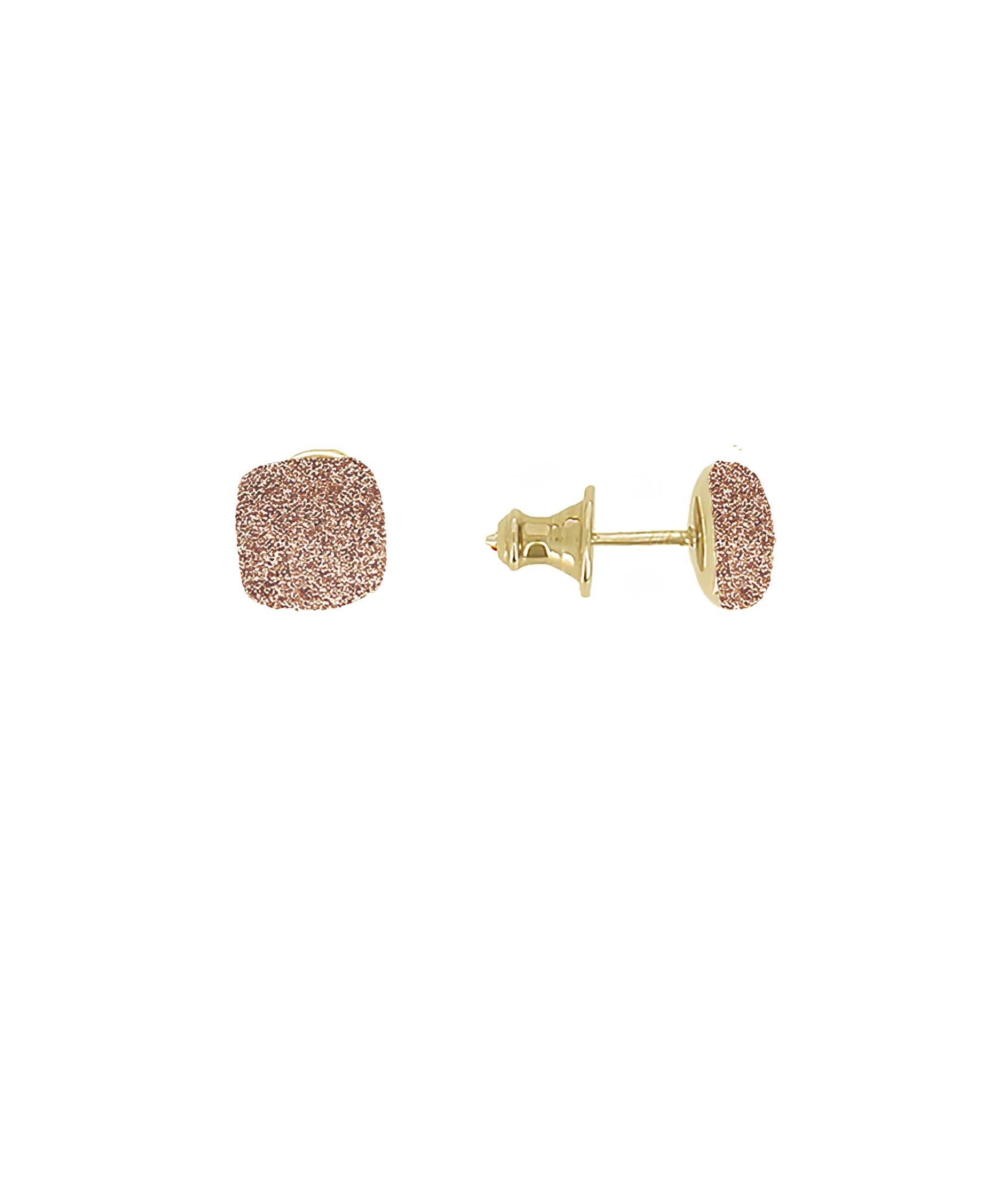 Pendientes PESAVENTO Polvore di Sogni Cuadrados Plata Baño Oro Amarillo | WPSCO430