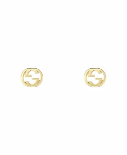 Pendientes Presión Gucci Interlocking Oro Amarillo | YBD748543002