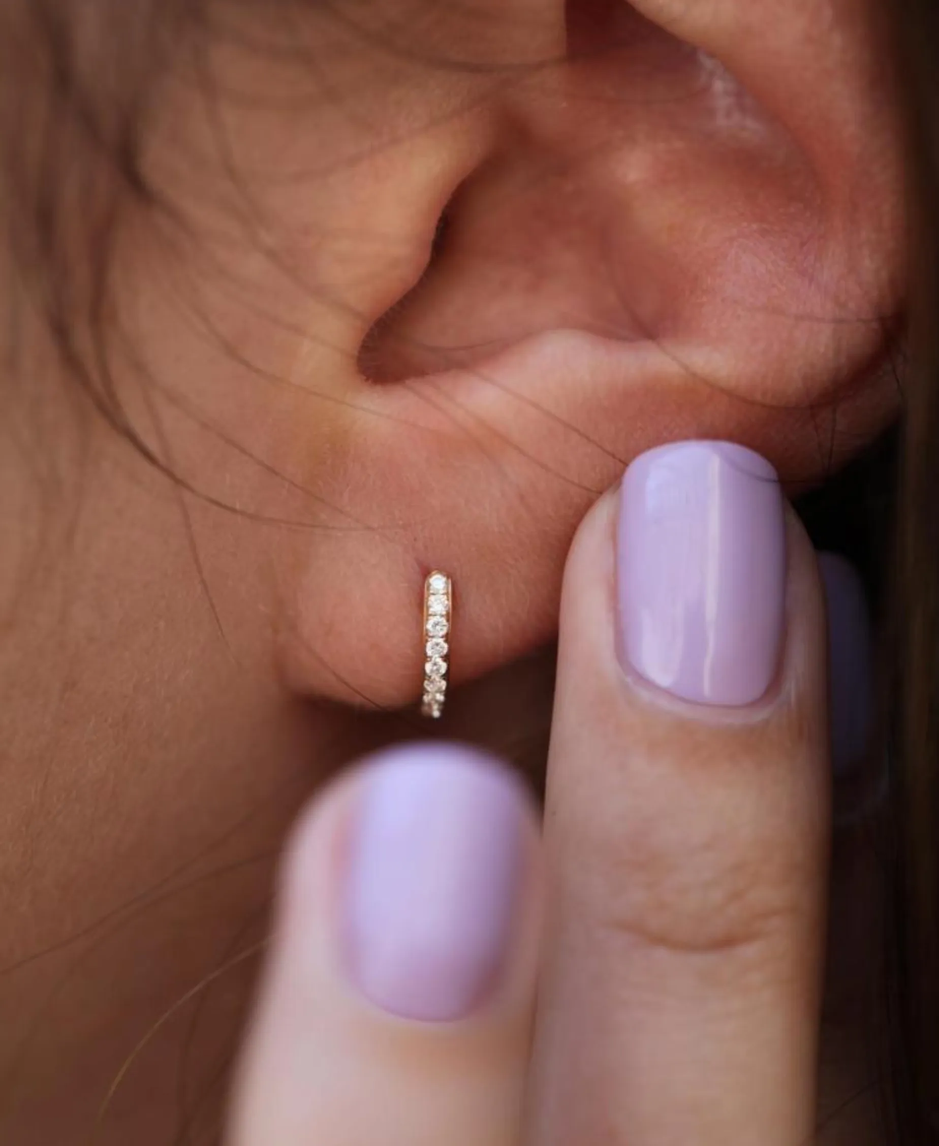 Pendientes Redline Si Joli Mini Creole Oro Amarillo | 341LJ