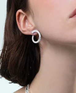 Pendientes Roberto Coin Love In Verona Oro Blanco Con Diamantes |ADR888EA2307