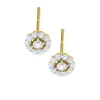 Pendientes Roseta LECARRÉ Oro Bicolor con Diamantes | GB235OA.00