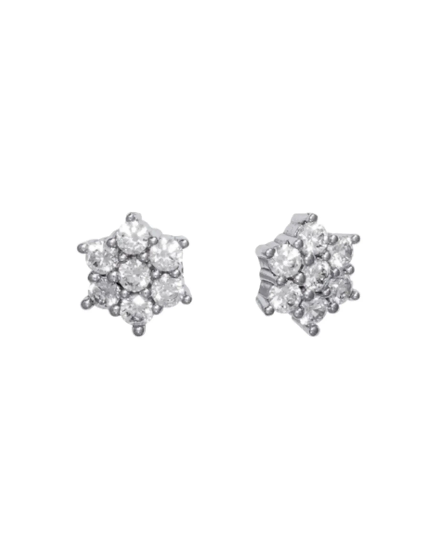 Pendientes Roseta Marina García Plata Rodiada Circonitas | 9389PB
