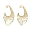 Pendientes Sunray L con Diamantes en Oro Amarillo