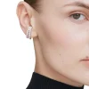 Pendientes Swarovski Matrix Ear Cuff Baño de Rodio Cristales Blancos | 5705835