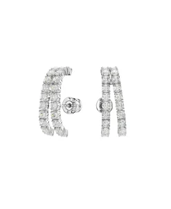 Pendientes Swarovski Matrix Ear Cuff Baño de Rodio Cristales Blancos | 5705835