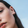 Pendientes Trepadores con Diamantes Intercalados en Oro Blanco