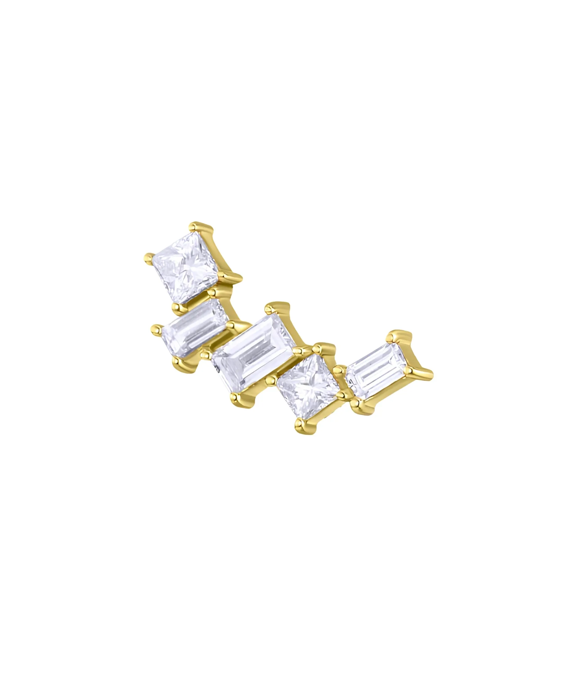 Pendiente Trepador Shapes LECARRÉ Oro con Diamantes | GB232OA.00