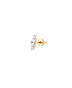 Piercing PDPAOLA Gala Simple Plata Baño Oro | PG01-058-U