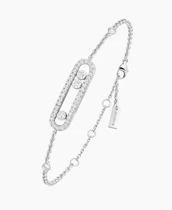 Pulsera Baby Move Pavé Messika en Oro Blanco y Diamantes | 04325-WG