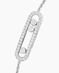 Pulsera Baby Move Pavé Messika en Oro Blanco y Diamantes | 04325-WG