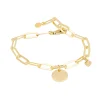 Pulsera Chapa Marina García Plata Bañada en Oro | 90690UD