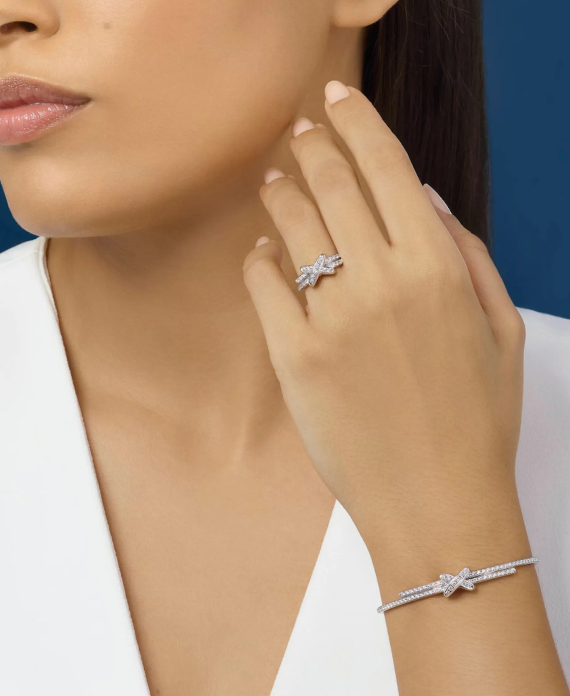 Pulsera Chaumet Jeux de Liens Oro Blanco y Diamantes | 081798