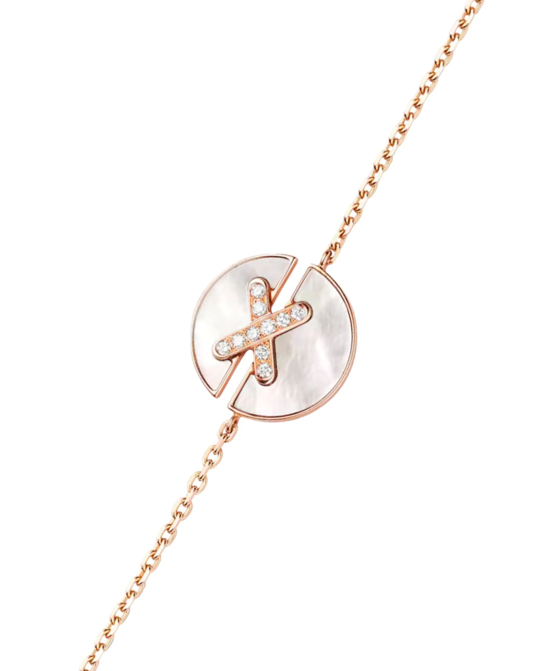 Pulsera Chaumet Jeux de Liens Harmony Oro Rosa Nácar y Diamantes | 084231