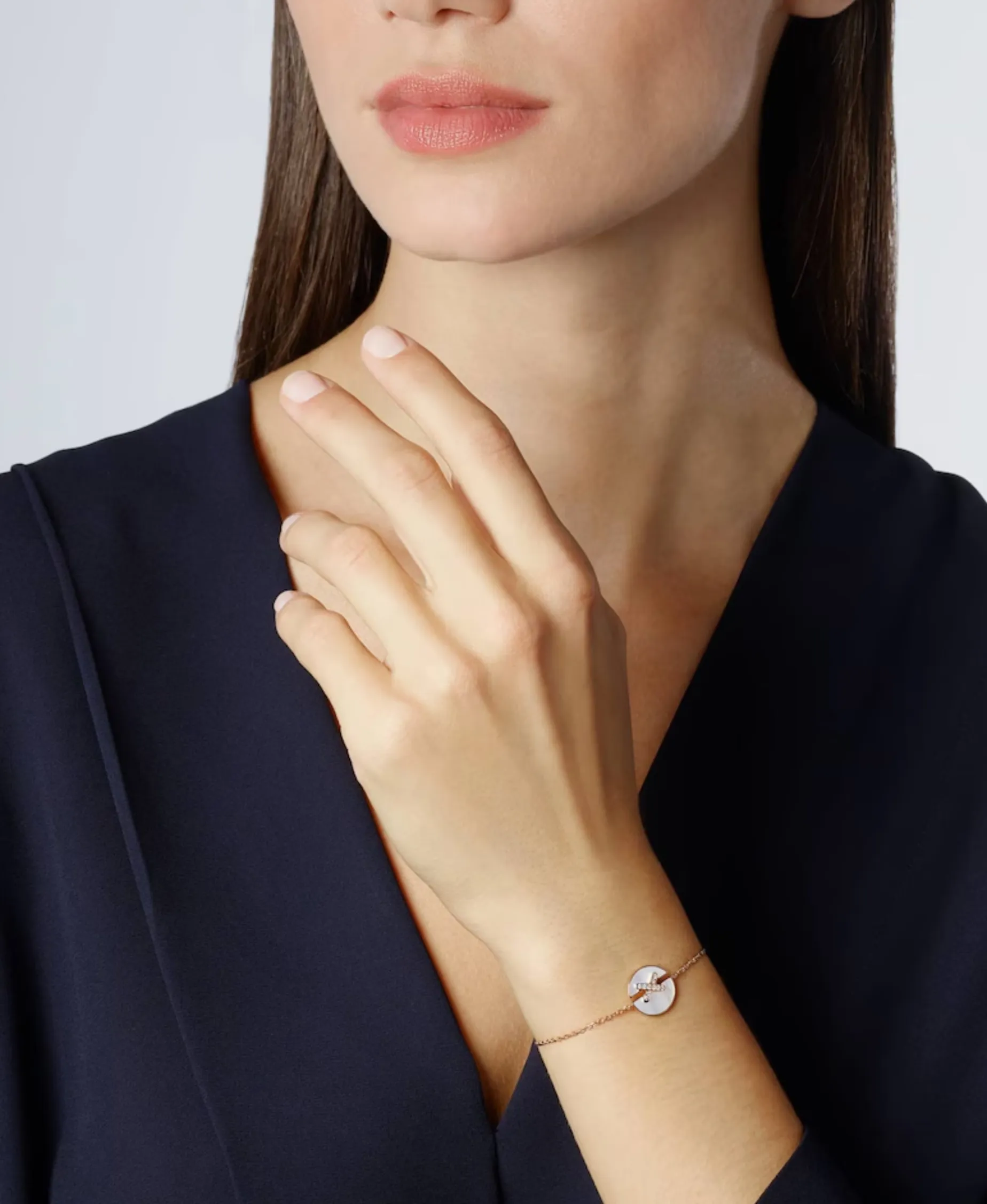 Pulsera Chaumet Jeux de Liens Harmony Oro Rosa Nácar y Diamantes | 084231