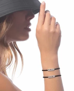Pulsera Cordón Negro Con Pavé Messika Care(s) | 14141-WG