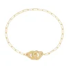 Pulsera de Cadena Menottes Dinh Van Modelo Pequeño en Oro Amarillo - 354101