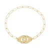 Pulsera de Cadena Menottes Dinh Van Modelo Mediano en Oro Amarillo - 352101