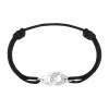 Pulsera de Cordón Dinh Van Menottes Oro Blanco 18K Pavé | 341222