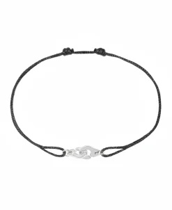 Pulsera de cordón Menottes dinh van modelo mini, oro blanco y diamantes | 319212