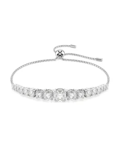 Pulsera Degradado Tallas Redondas Swarovski Matrix Baño Rodio Circonitas | 5690677