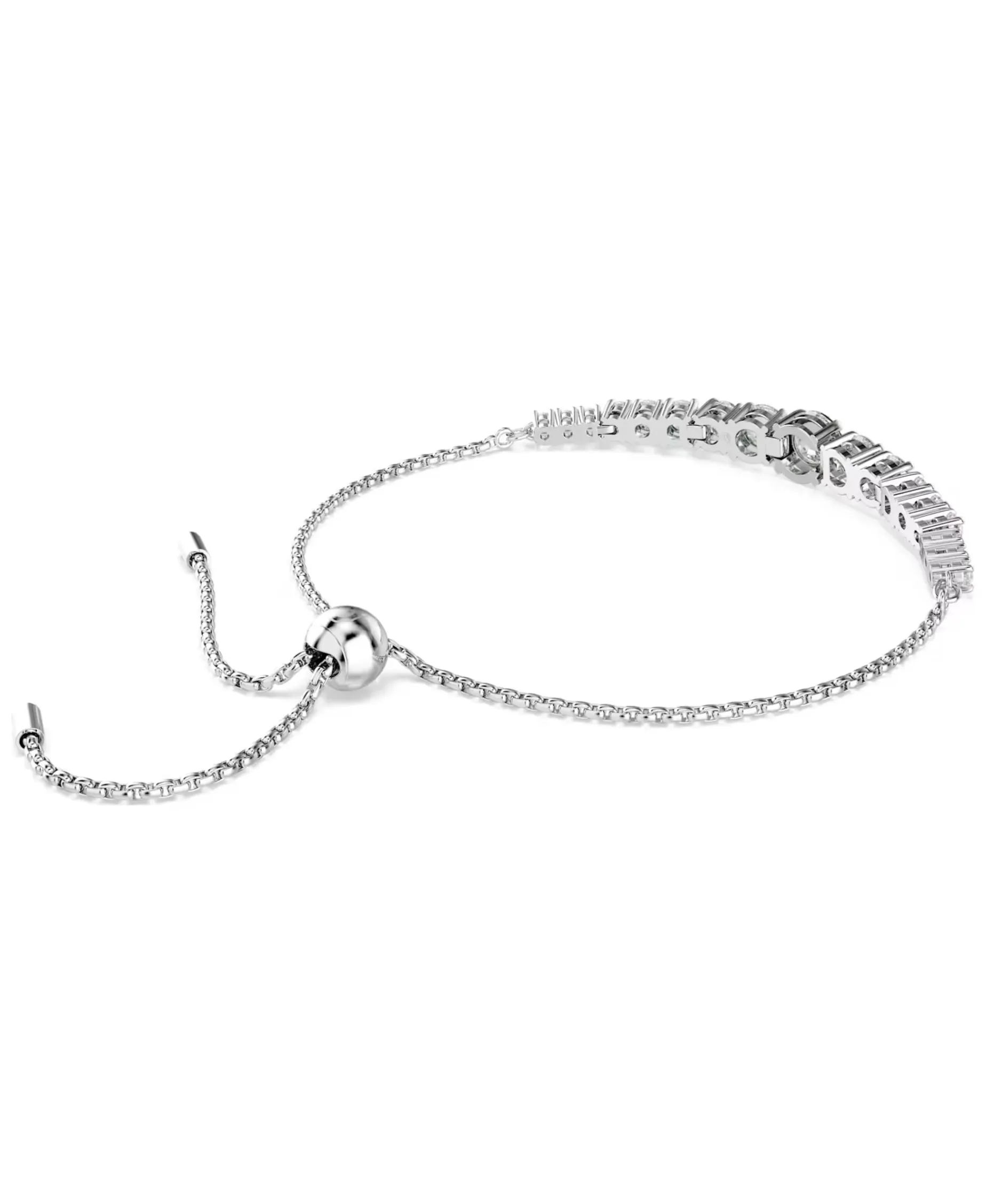 Pulsera Degradado Tallas Redondas Swarovski Matrix Baño Rodio Circonitas | 5690677