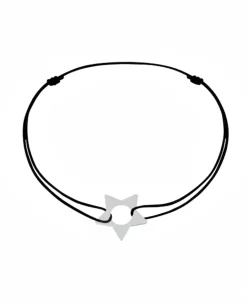 Pulsera Dinh Van Cordón Estrella Oro Blanco | 320302