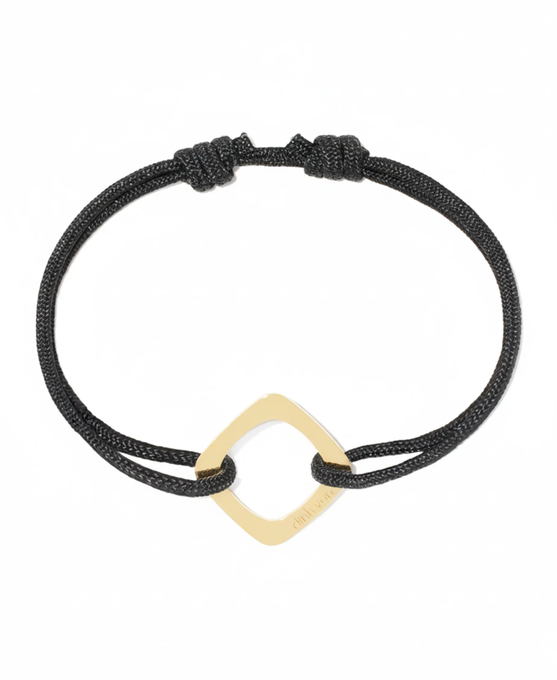 Pulsera Dinh Van Cordón Impression Cuadrado | 314101