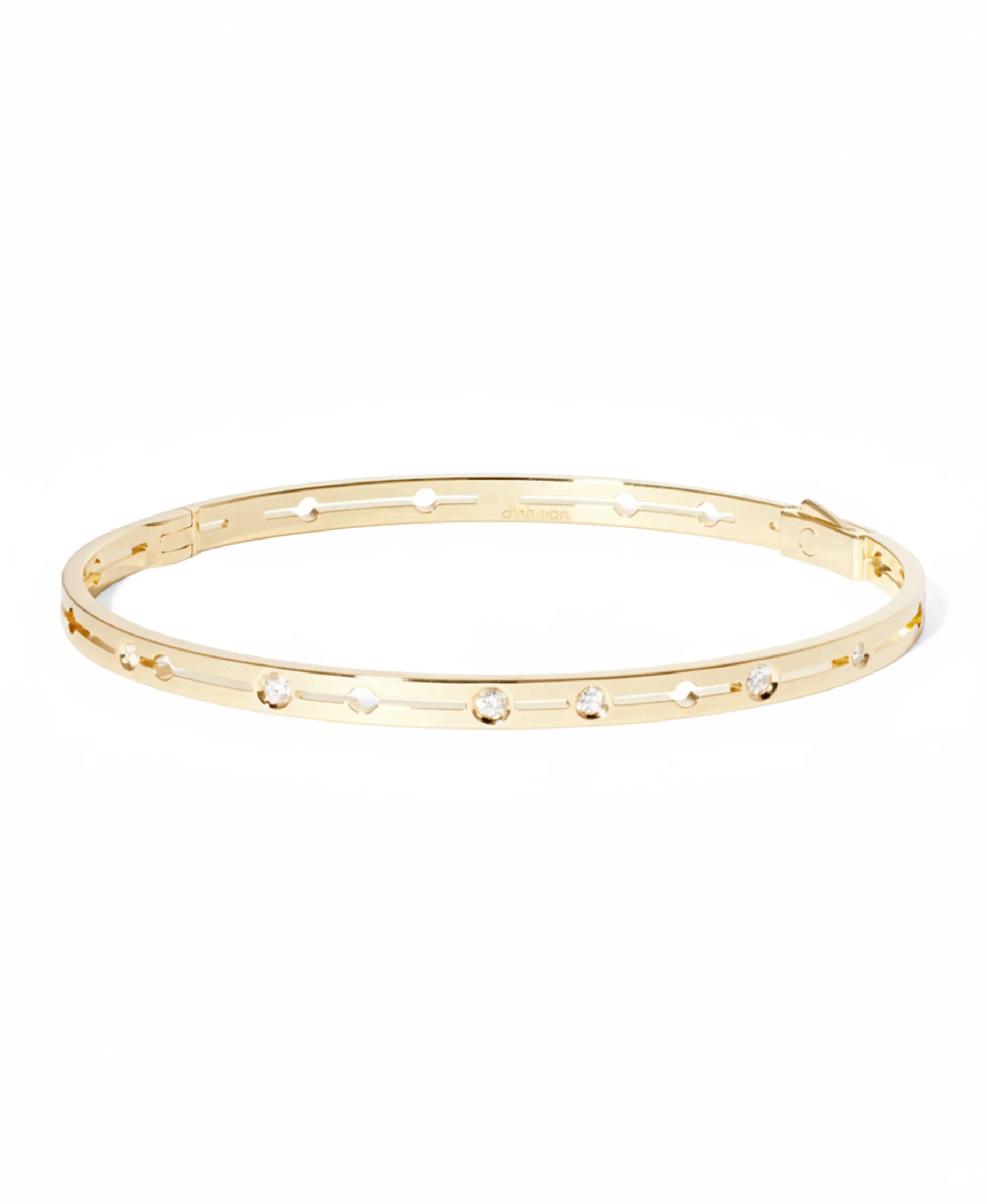 Pulsera Dinh Van Pulse Oro Amarillo y Diamantes | 328511