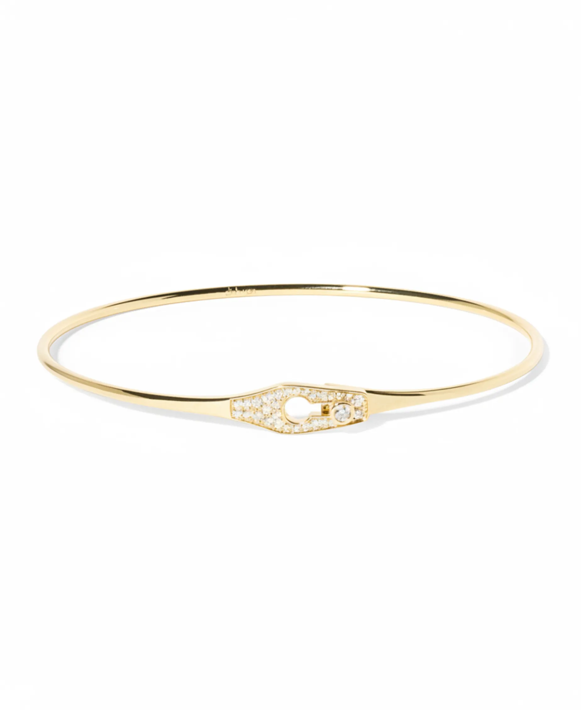 Pulsera Dinh Van Serrure Oro Amarillo y Pavé de Diamantes | 334121
